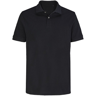 Рубашка поло унисекс Pacific, бежевая (льняная) (Чёрный)