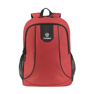 Рюкзак TORBER ROCKIT с отделением для ноутбука 15,6" , полиэстер 600D, 46 х 30 x 13 см (Красный)