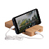 Беспроводное (10W) зарядное устройство "Bamboo Power" 5000 mAh с подставкой под смартфон, бамбук, бежевый - Фото 4
