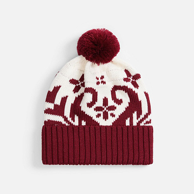 Шапка Wintertude, красная с белым (Красный) Шапка Wintertude, красная с белым (Красный)