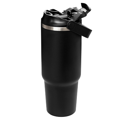 Термокружка вакуумная Montana, черный