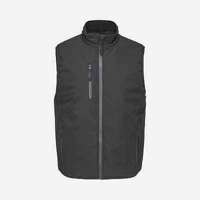 Жилет софтшелл унисекс Falcon BW, черный (Чёрный)