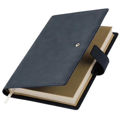 Ежедневник-портфолио Роял (Royal NEO) недатированный в подарочной коробке, синий (Синий, бежевый)