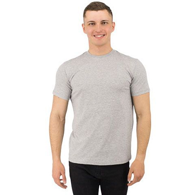 Футболка Star, мужская (серый меланж, 2XL) (Серый меланж)