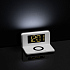 Часы настольные с беспроводным зарядным устройством Pitstop, белые - Фото 9