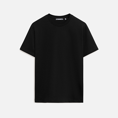 Футболка унисекс KRIS, 150 гр., черная, размер L