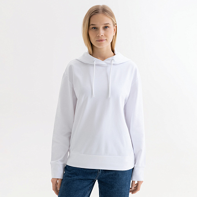 Худи с капюшоном, унисекс Алекс (Alex) белый