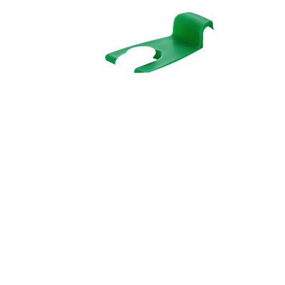 Крышка пластиковая к стакану стеклянному Mango, зеленая (Зеленый)
