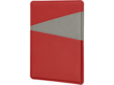 Картхолдер на 3 карты вертикальный Favor (Красный/серый)