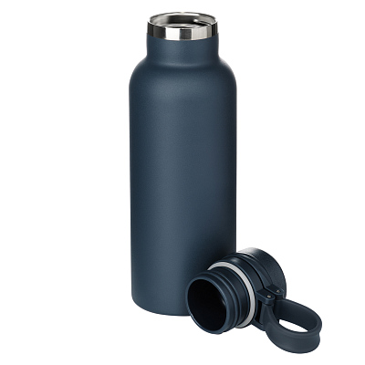 Термобутылка вакуумная герметичная Модена (Modena), синяя