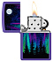 Зажигалка ZIPPO Night In The Forest с покрытием Purple Matte, латунь/сталь, фиолетовая, 38x13x57 мм - Фото 3
