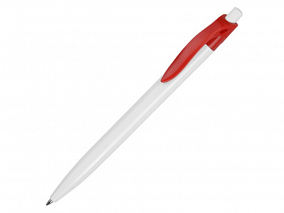 Ручка пластиковая шариковая Какаду (Белый/красный)