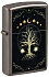 Зажигалка ZIPPO Mystic Nature Design с покрытием Black Ice®, латунь/сталь, черная, 38x13x57 мм - Фото 1