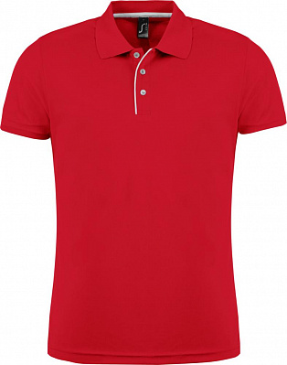 Рубашка поло мужская Performer Men 180 красная (Красный)