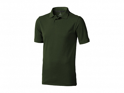 Рубашка поло Calgary мужская (Армейский зеленый)