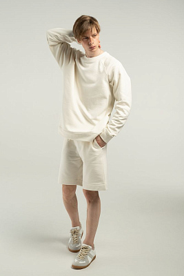 Свитшот унисекс S1, молочно-белый