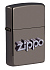 Зажигалка ZIPPO Zippo Design с покрытием Black Ice®, латунь/сталь, чёрная, глянцевая, 38x13x57 мм - Фото 1