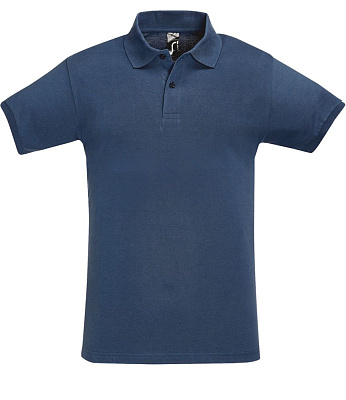 Рубашка поло мужская Perfect Men синий джинс (Джинс)