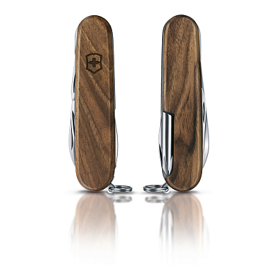 Нож перочинный VICTORINOX Hiker, 91 мм, 11 функций, деревянная рукоять