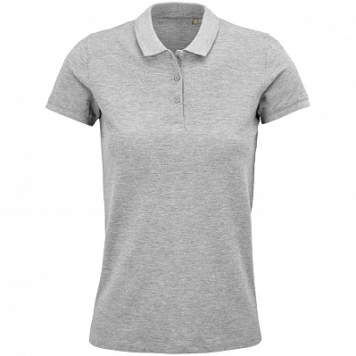 Рубашка поло женская Planet Women  (Серый меланж)