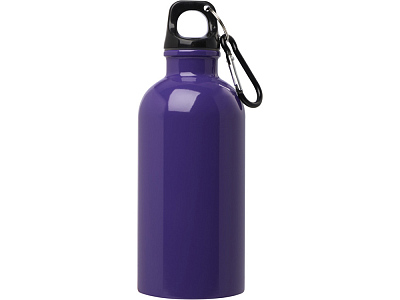 Одностенная бутылка для воды с карабином Oregon, 400 мл