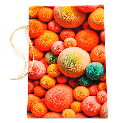 Мешочек подарочный Колорит (20*30см) с атласной ленточкой в боковом шве (Мультиколор)