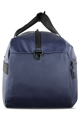 Сумка спортивная BUGATTI Blanc, синяя, тарпаулин/полиэстер, 52х26х27,5 см