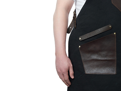 Фартук из канваса с карманами