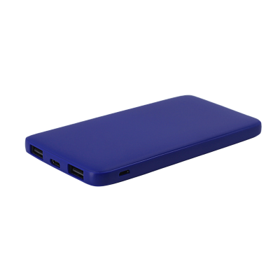 Внешний аккумулятор Bplanner Power 1 ST, софт-тач, 5000 mAh (Синий) (Синий)