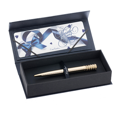 Ручка шариковая Pierre Cardin GRACE, цвет - золотистый. Упаковка B-2