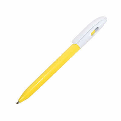 Ручка шариковая LEVEL, пластик (Желтый, белый)