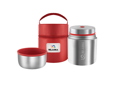 Термос для еды Relaxika 301 в чехле, 500 мл