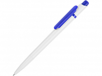 Ручка пластиковая шариковая Этюд (Белый/синий)