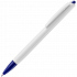 Ручка шариковая Tick, белая с синим - Фото 1