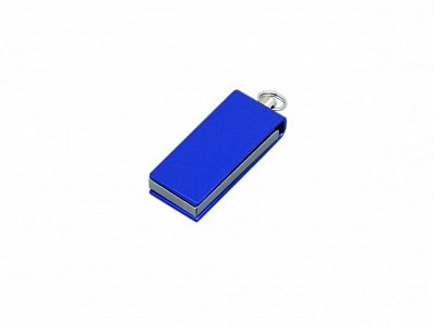 USB 2.0- флешка мини на 16 Гб с мини чипом в цветном корпусе (Синий)