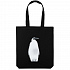 Холщовая сумка Like a Penguin, черная - Фото 1