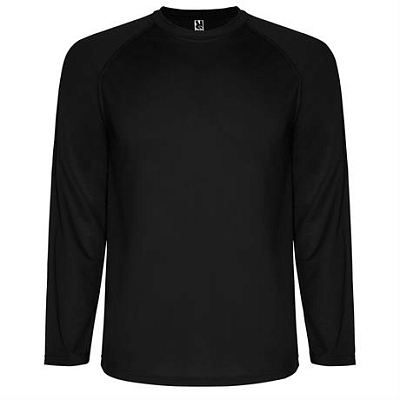 Спортивная футболка MONTECARLO L/S мужская, ЧЕРНЫЙ S