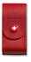 Чехол на ремень VICTORINOX для ножей 91 мм толщиной 5-8 уровней, кожаный, красный - Фото 1