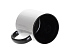 Кружка для сублимации, 330 мл, d=82 мм, стандарт А, белая, черная внутри, черная ручка - Фото 2
