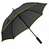 Зонт-трость Jenna, черный с желтым - Фото 1