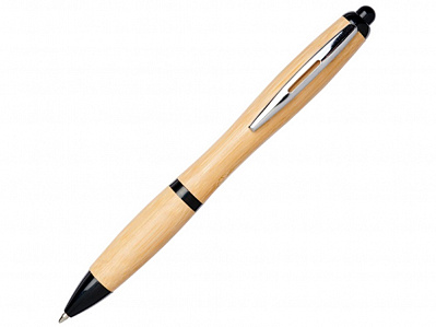 Ручка шариковая Nash из бамбука (Натуральный/черный)