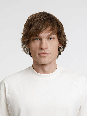 Футболка оверсайз унисекс Sideline, молочно-белая