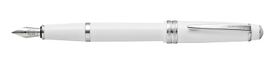 Перьевая ручка Cross Bailey Light White, перо ультратонкое XF (Белый)