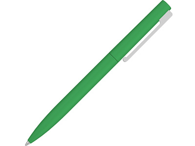 Ручка металлическая шариковая Bright F Gum soft-touch (Зеленый)