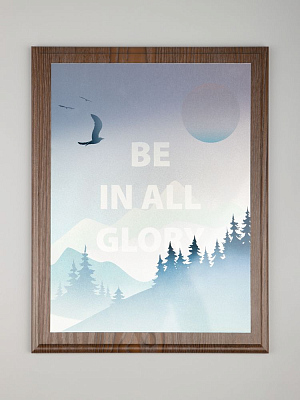 Плакетка Plaque XL, венге с серебристой пластиной