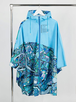 Дождевик-пончо AquaStop взрослый на заказ разноцветный единый размер