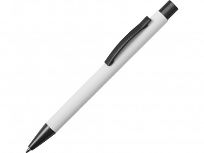 Ручка металлическая soft-touch шариковая Tender (Белый/серый)
