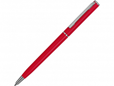 Ручка пластиковая шариковая Наварра (Красный матовый/серебристый)