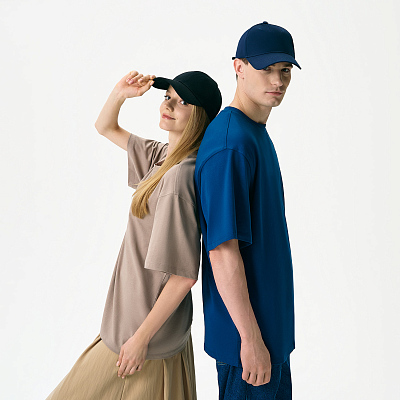 Бейсболка Фит (Fit), 5 клиньев, синий