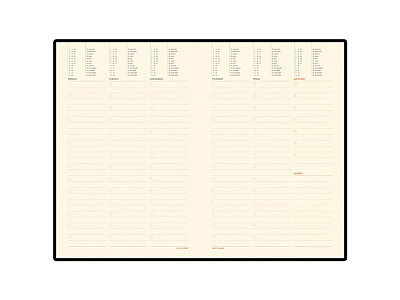 Еженедельник недатированный В6 Tango